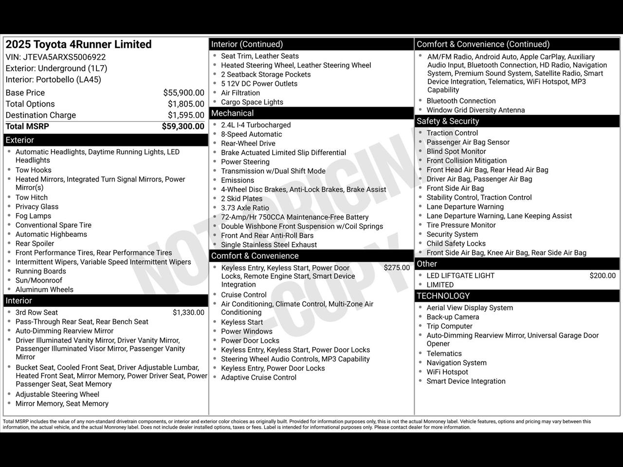 Toyota 4Runner TRD Sport 2025