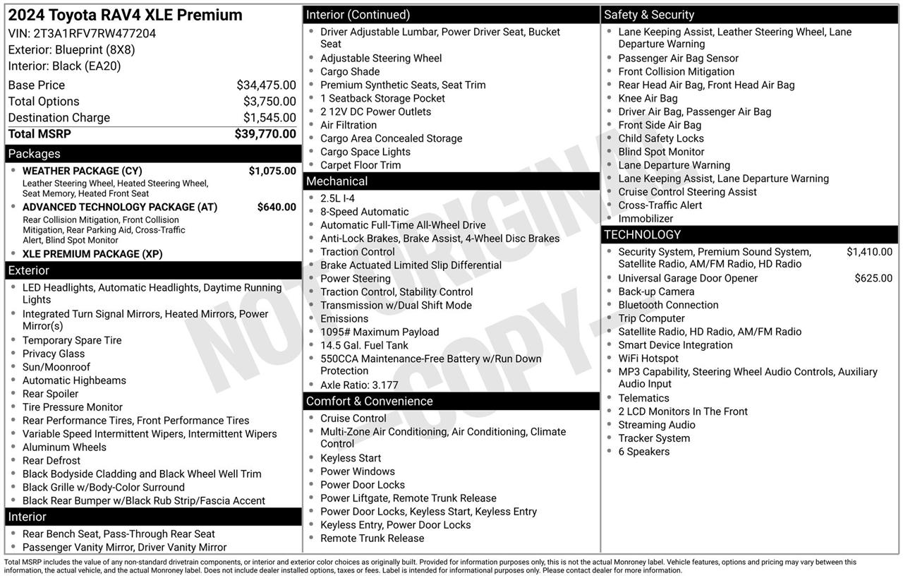 Toyota RAV4 XLE Premium AWD 2024