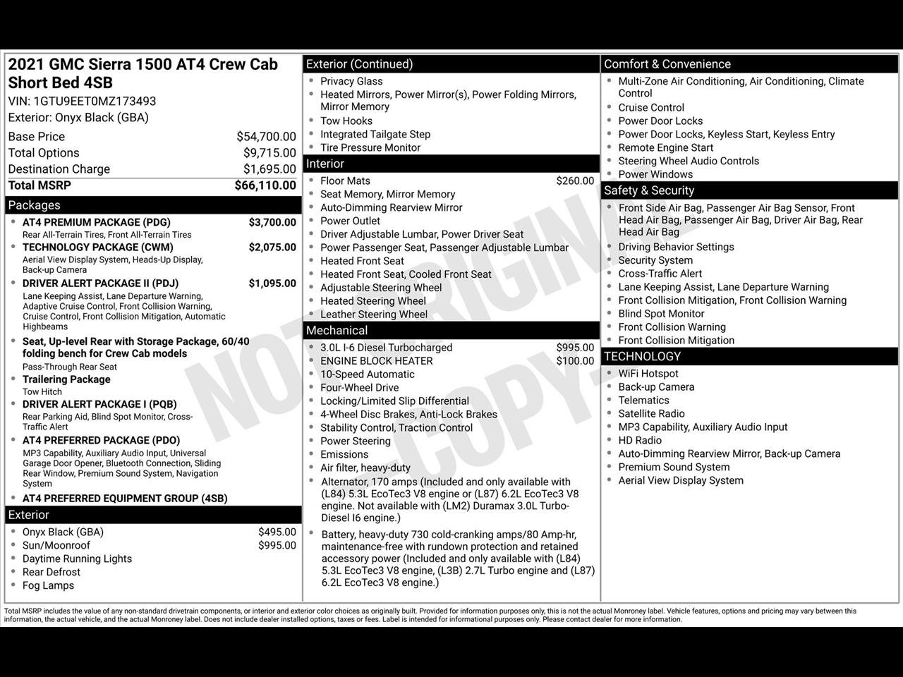 GMC Sierra 1500 AT4 Crew Cab Long Box 4WD 2021