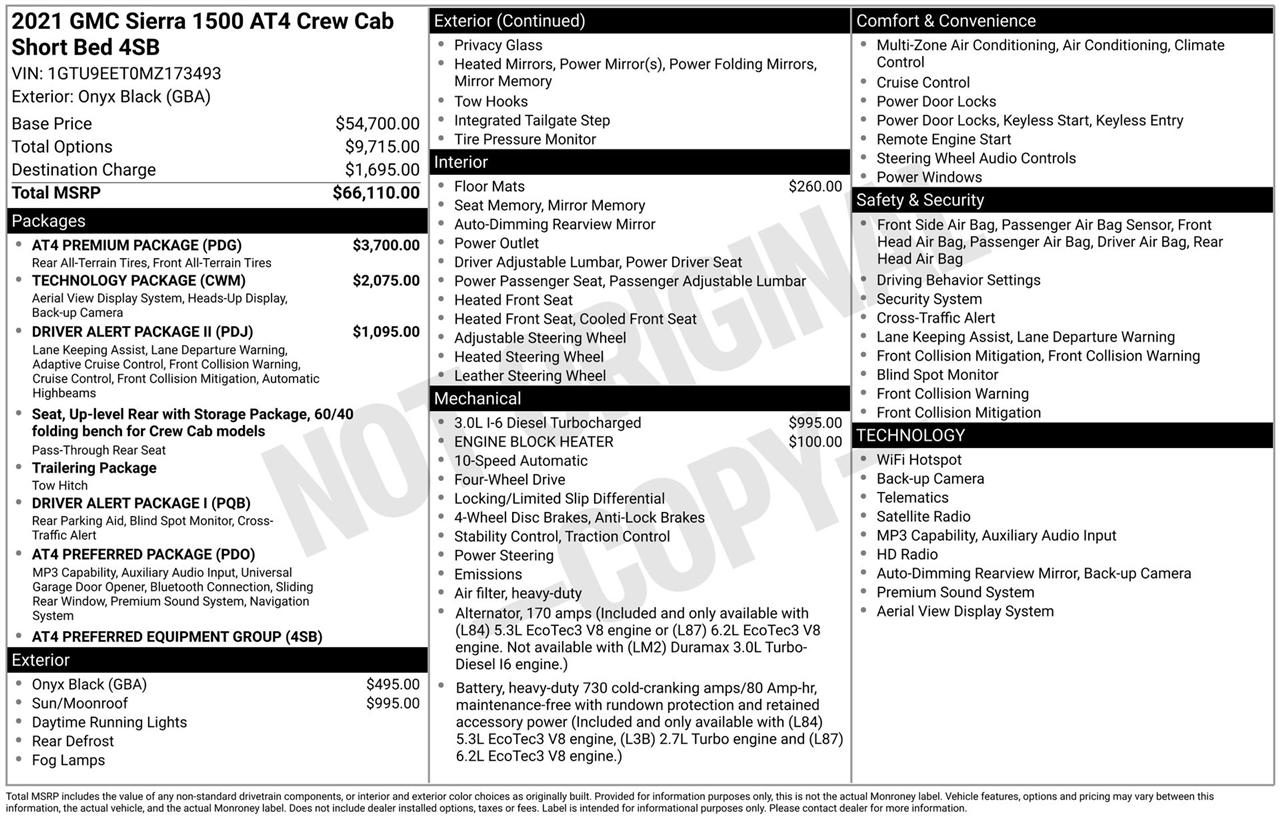 GMC Sierra 1500 AT4 Crew Cab Long Box 4WD 2021