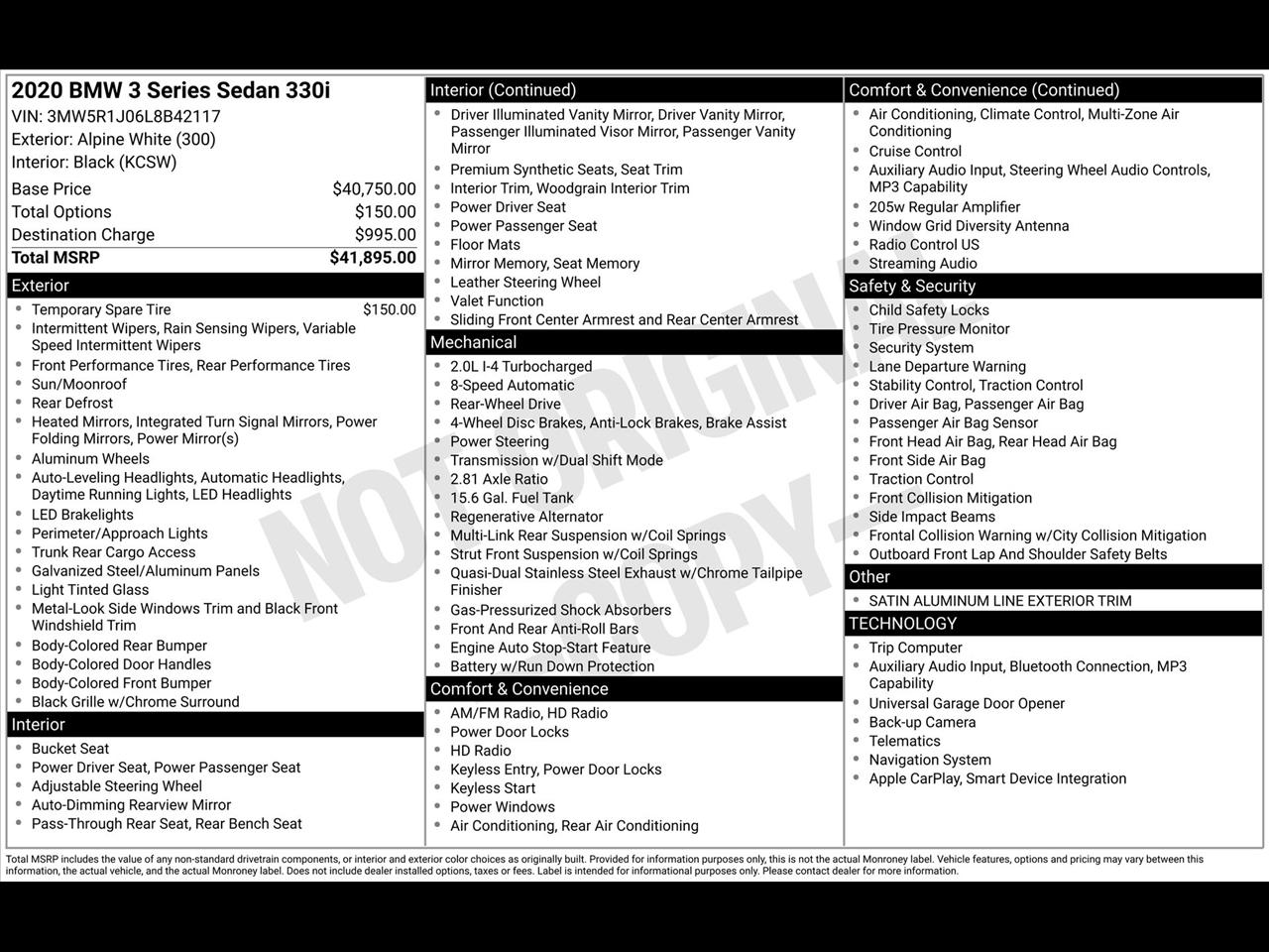 BMW 3-Series 330i 2020