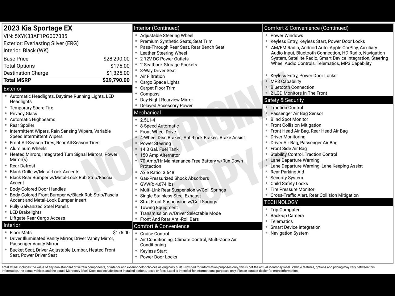 Kia Sportage EX FWD 2023