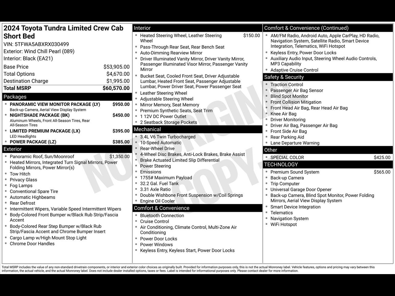Toyota Tundra Limited CrewMax 2WD 2024