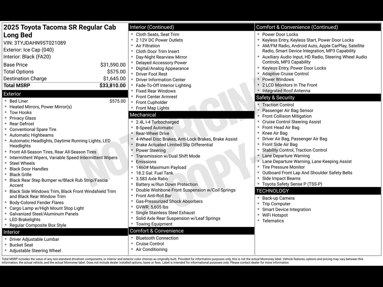 Toyota Tacoma SR5 Xtracab 2WD 2025