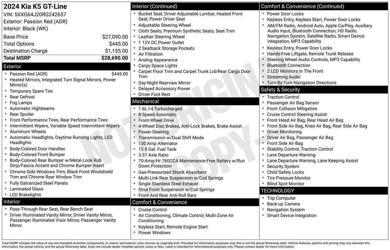 Kia K5 GT-Line 2024