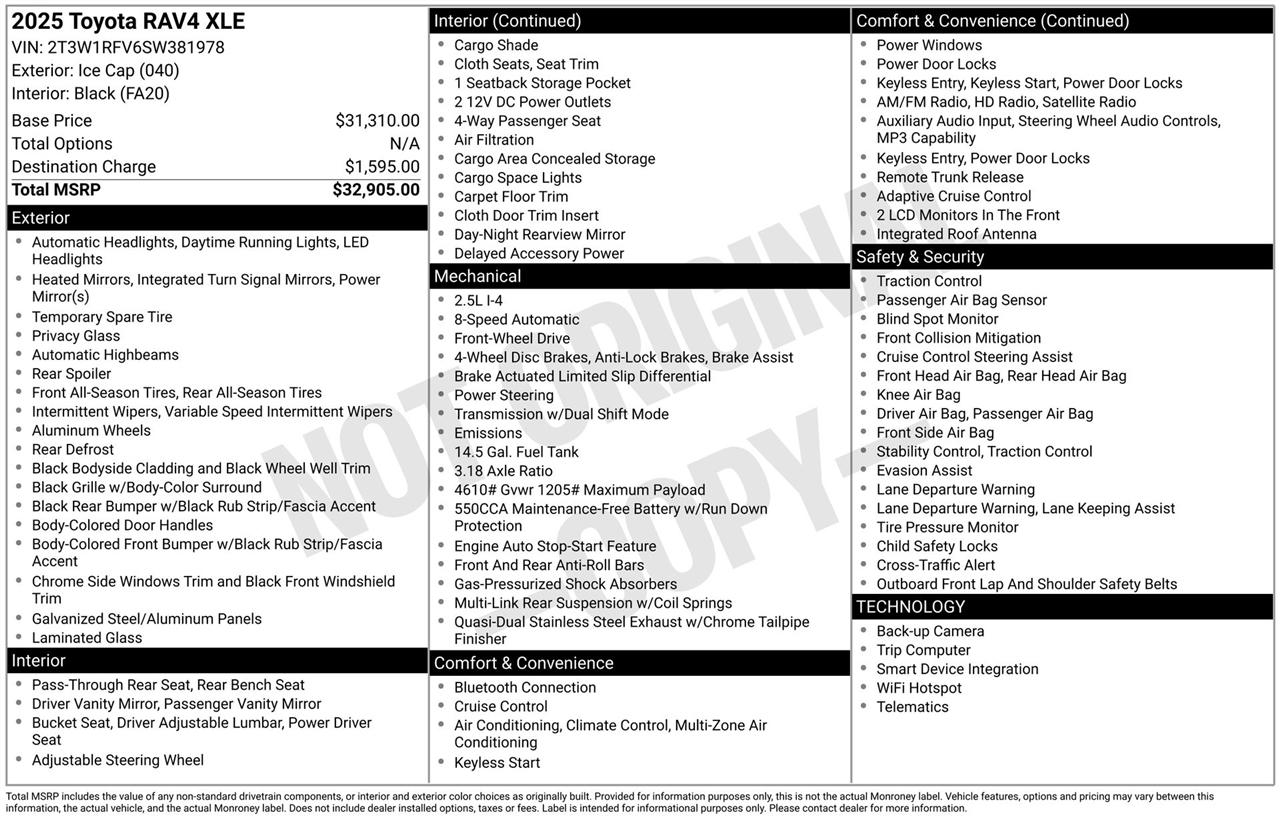 Toyota RAV4 XLE 2025