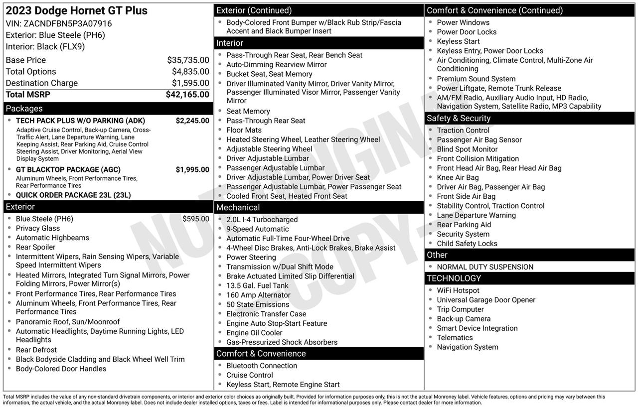 Dodge Hornet GT Plus 2023