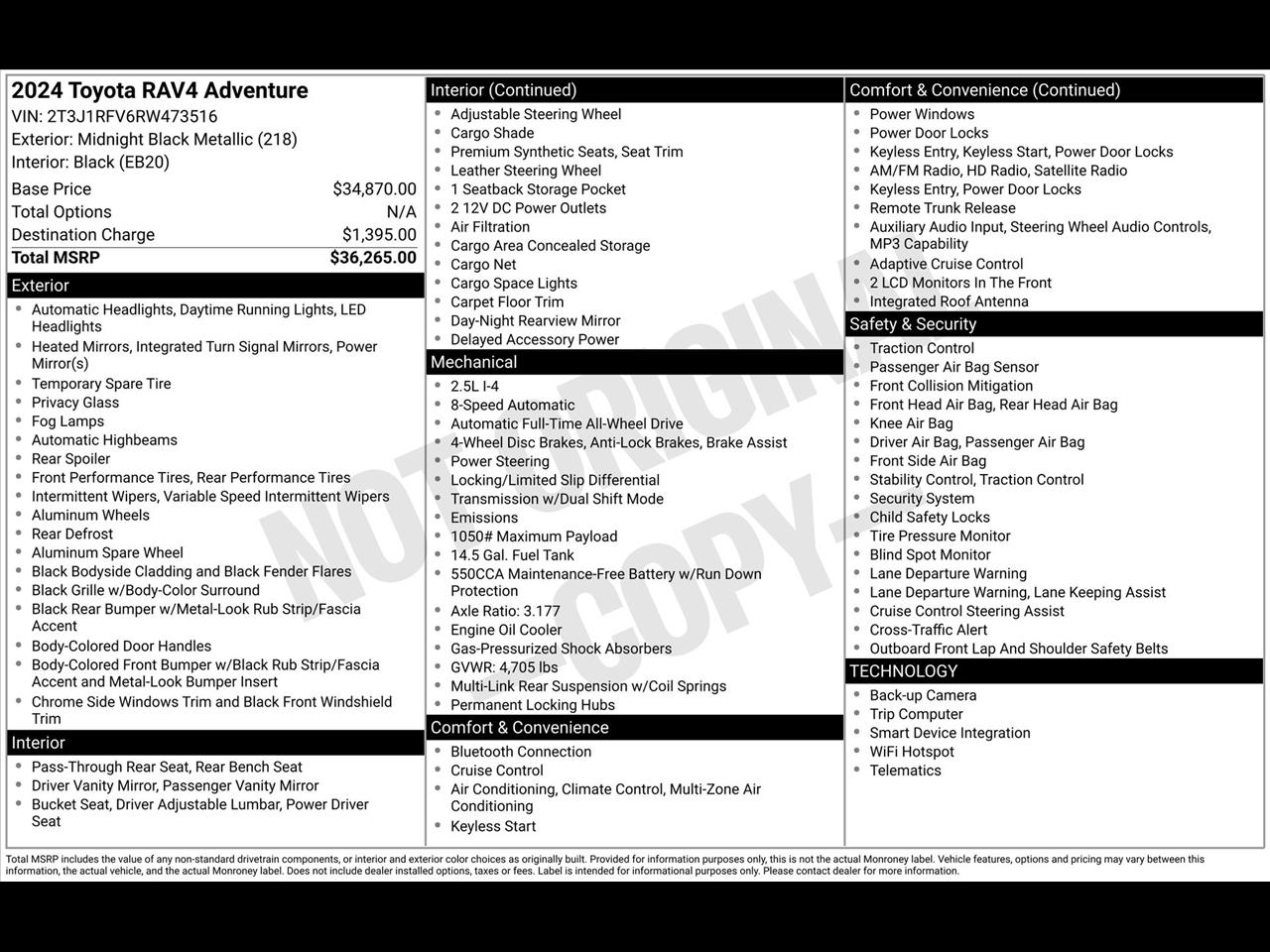 Toyota RAV4 Adventure AWD 2024