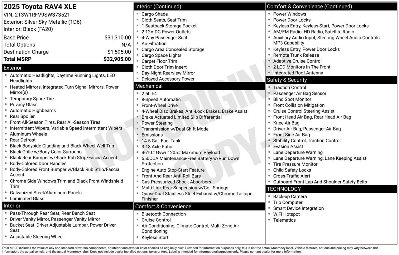 Toyota RAV4 XLE 2025