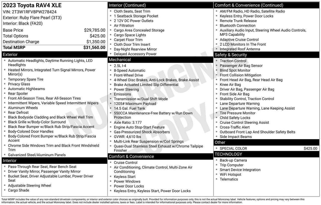 Toyota RAV4 XLE 2023