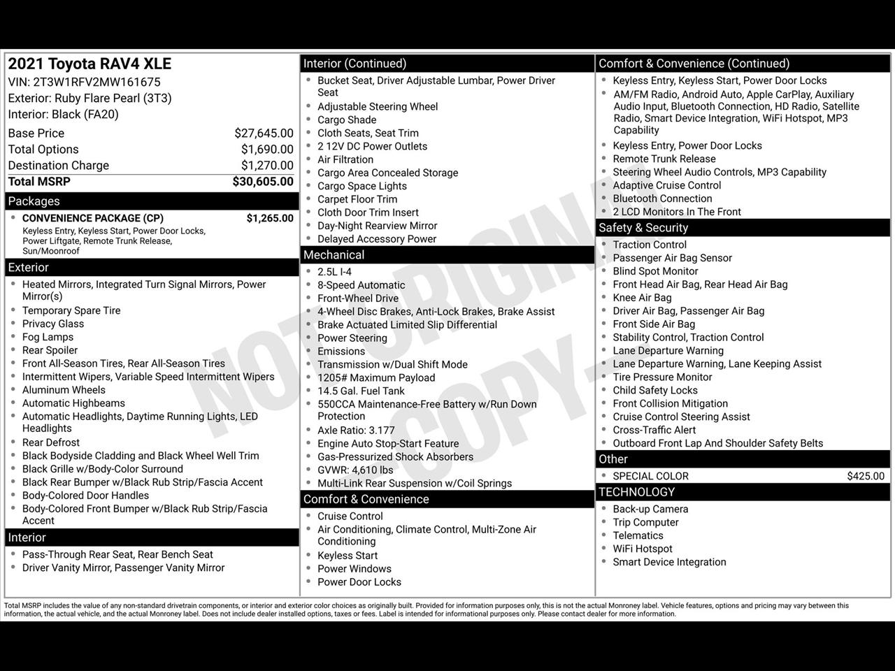 Toyota RAV4 XLE 2021