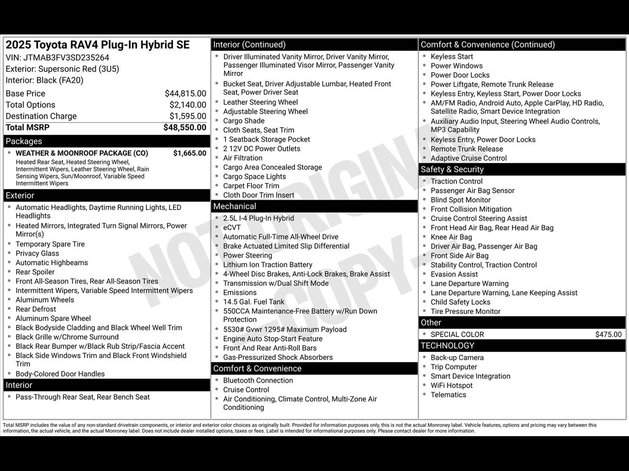 Toyota RAV4 Plug-In Hybrid SE 2025