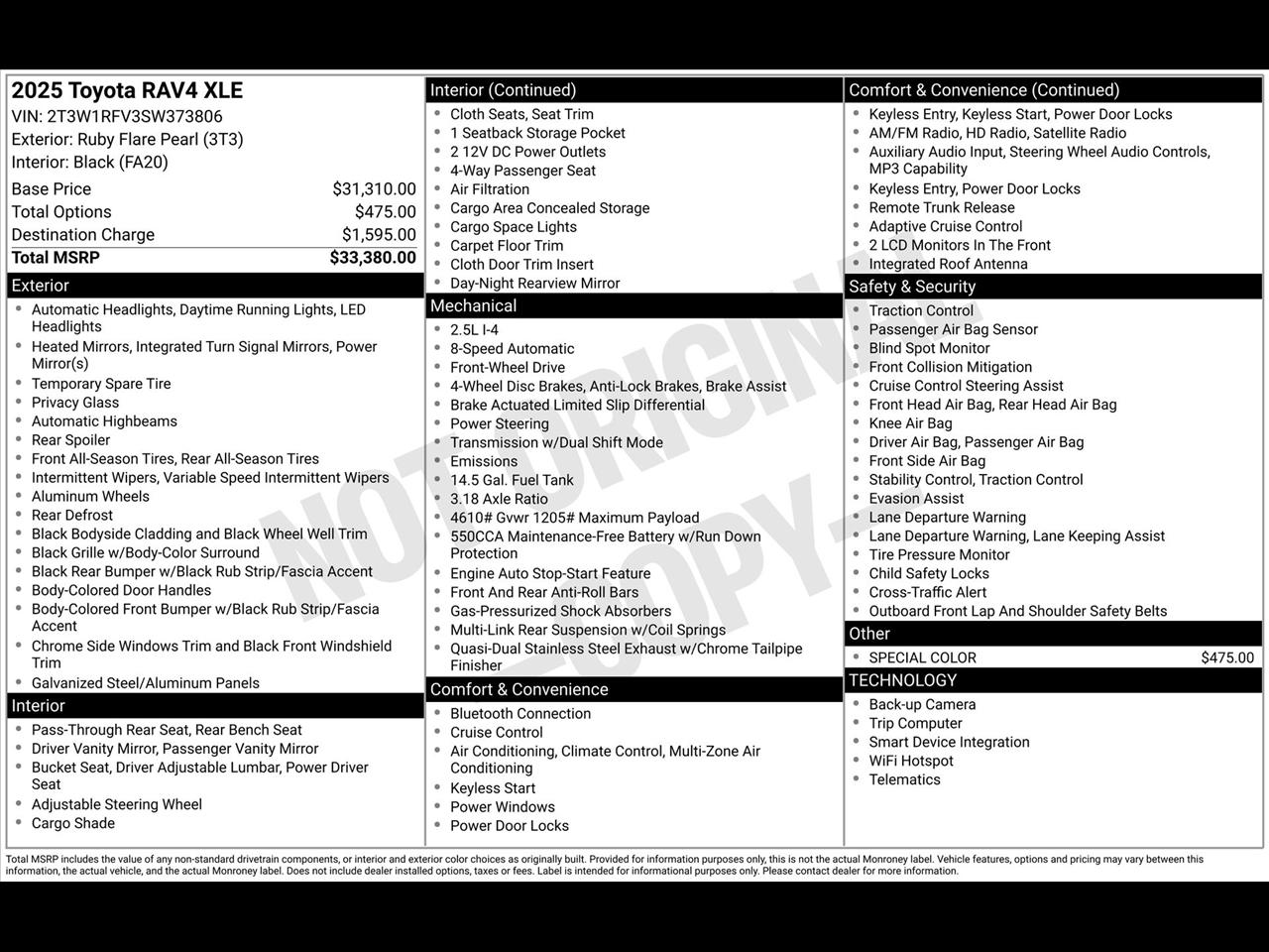 Toyota RAV4 XLE 2025