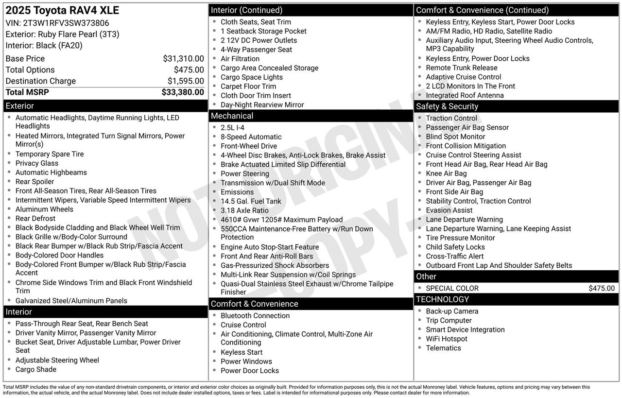 Toyota RAV4 XLE 2025