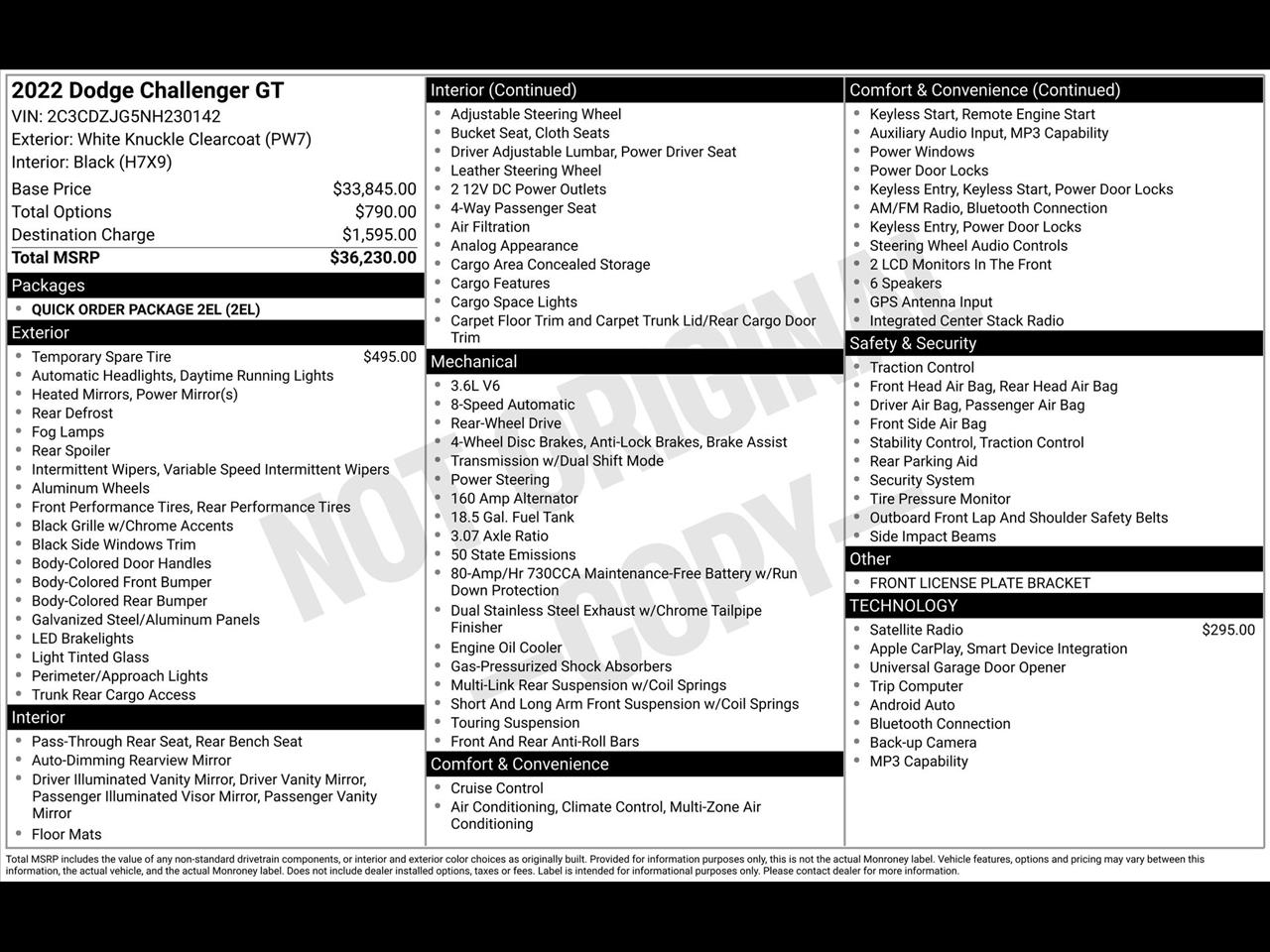 Dodge Challenger GT 2022