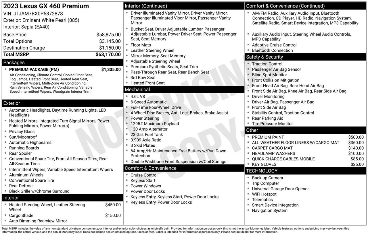 Lexus GX 460 Base 2023
