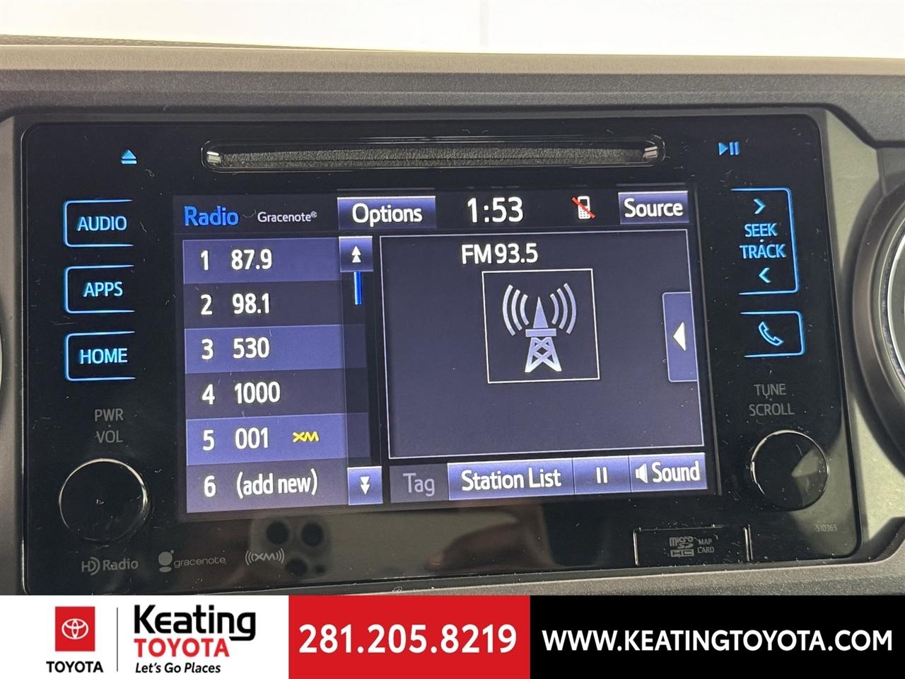 Toyota Tacoma SR5 Double Cab Long Bed V6 6AT 4WD 2019