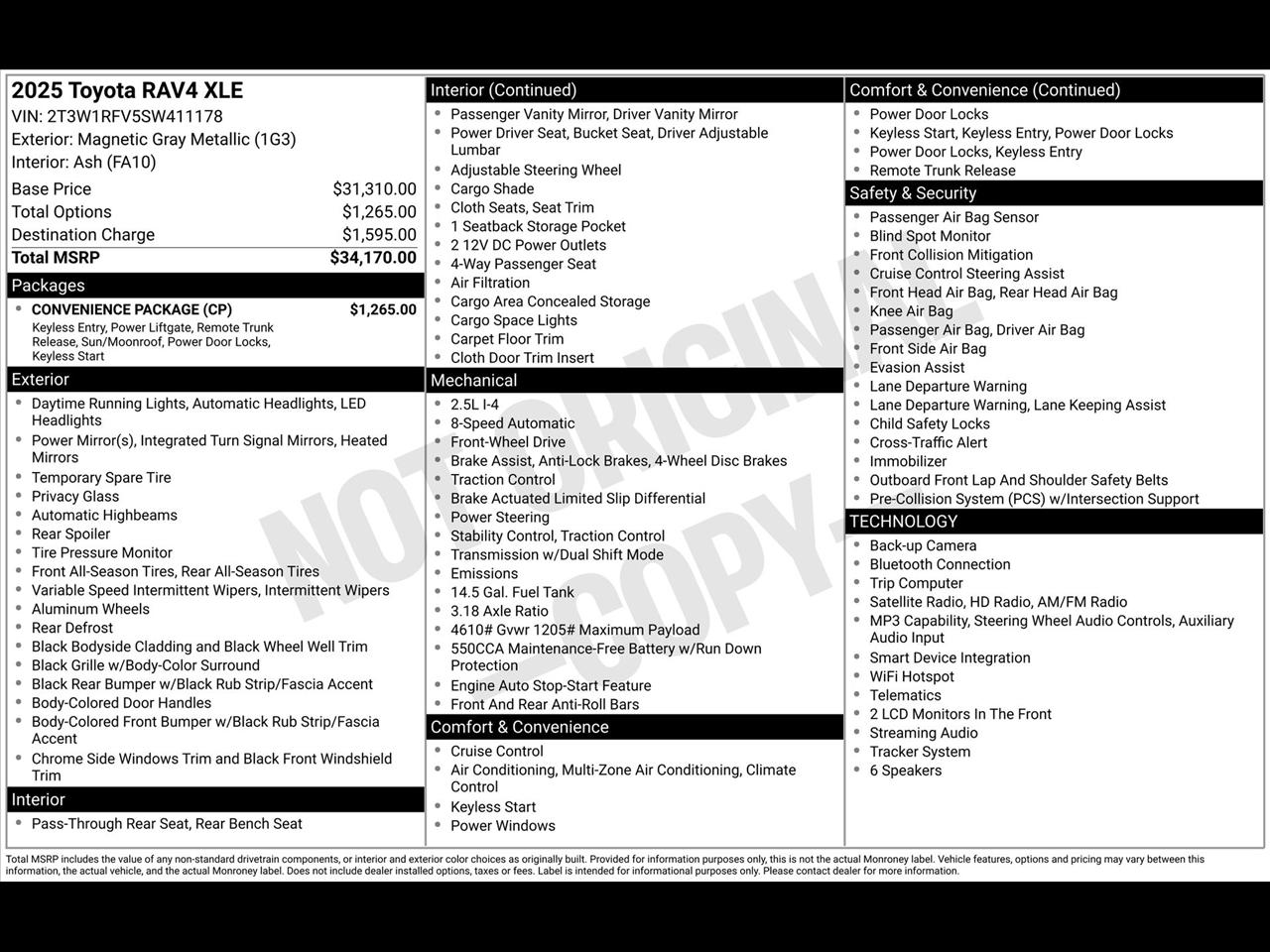 Toyota RAV4 XLE 2025