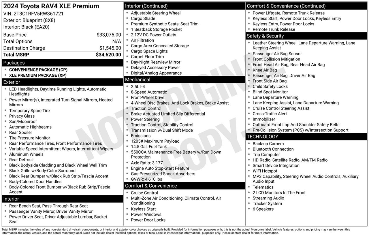 Toyota RAV4 XLE Premium 2024