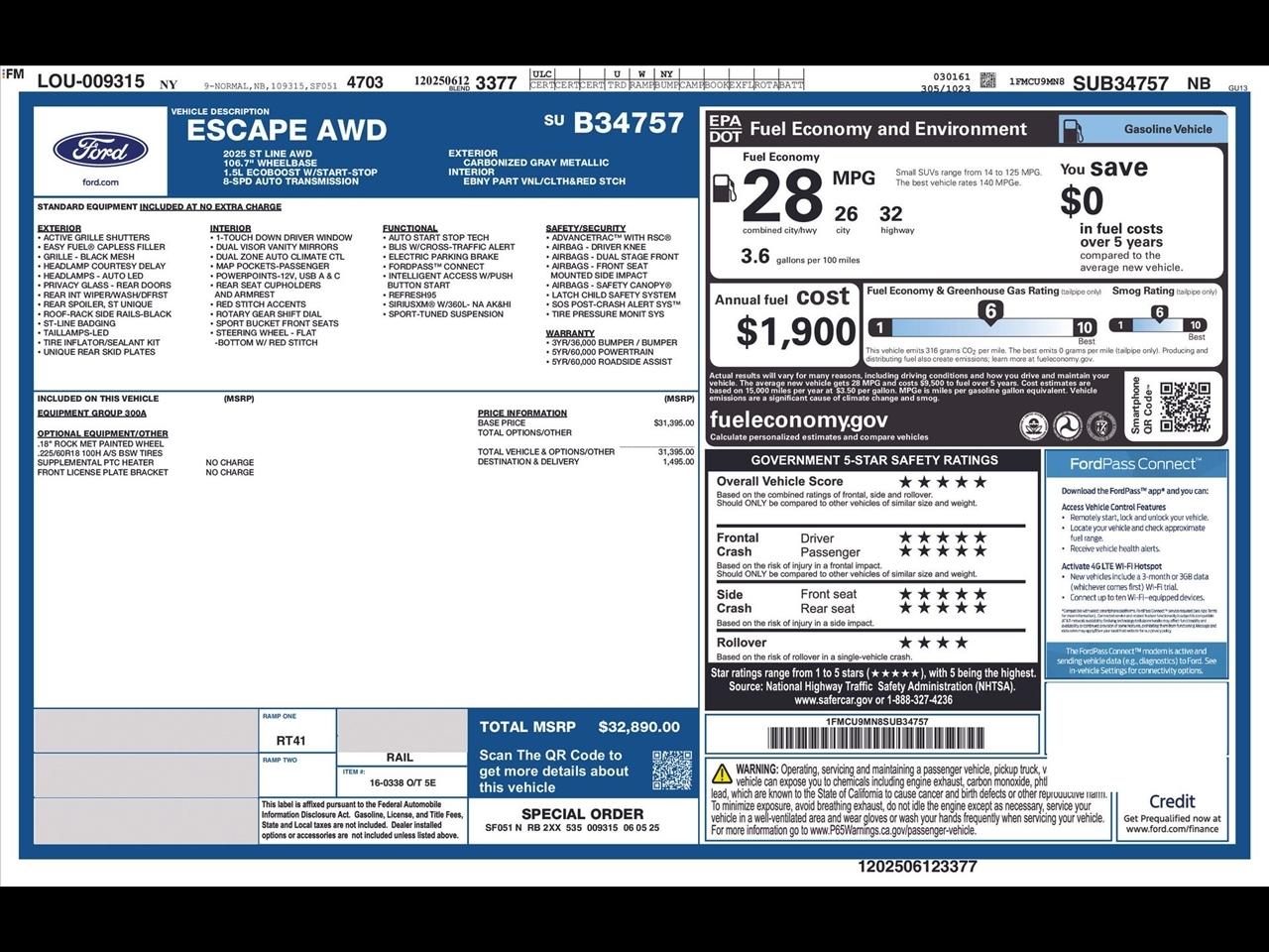 Ford Escape ST-Line AWD 2025