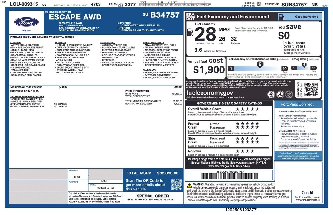 Ford Escape ST-Line AWD 2025
