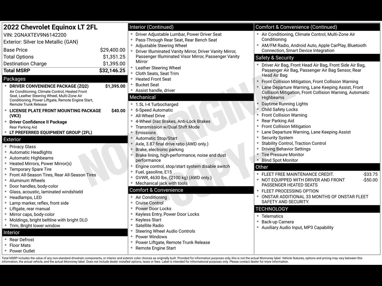 Chevrolet Equinox LT AWD 2022