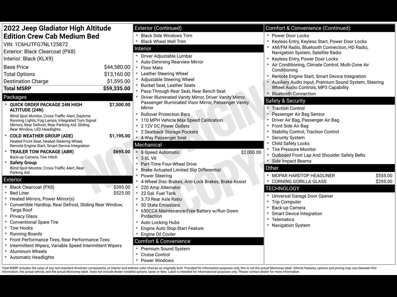 Jeep Gladiator Overland 2022