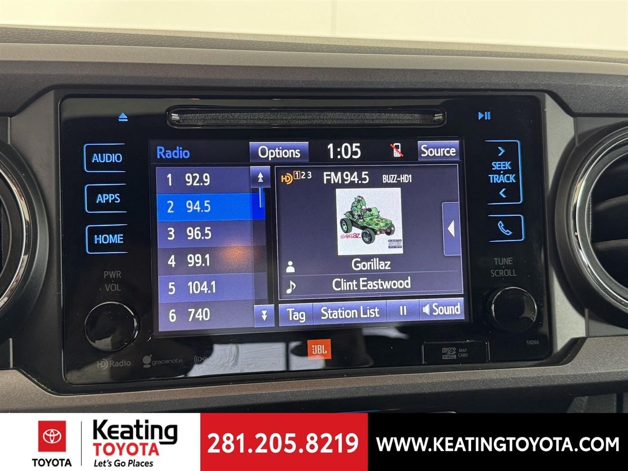 Toyota Tacoma SR5 Double Cab Long Bed V6 6AT 4WD 2019