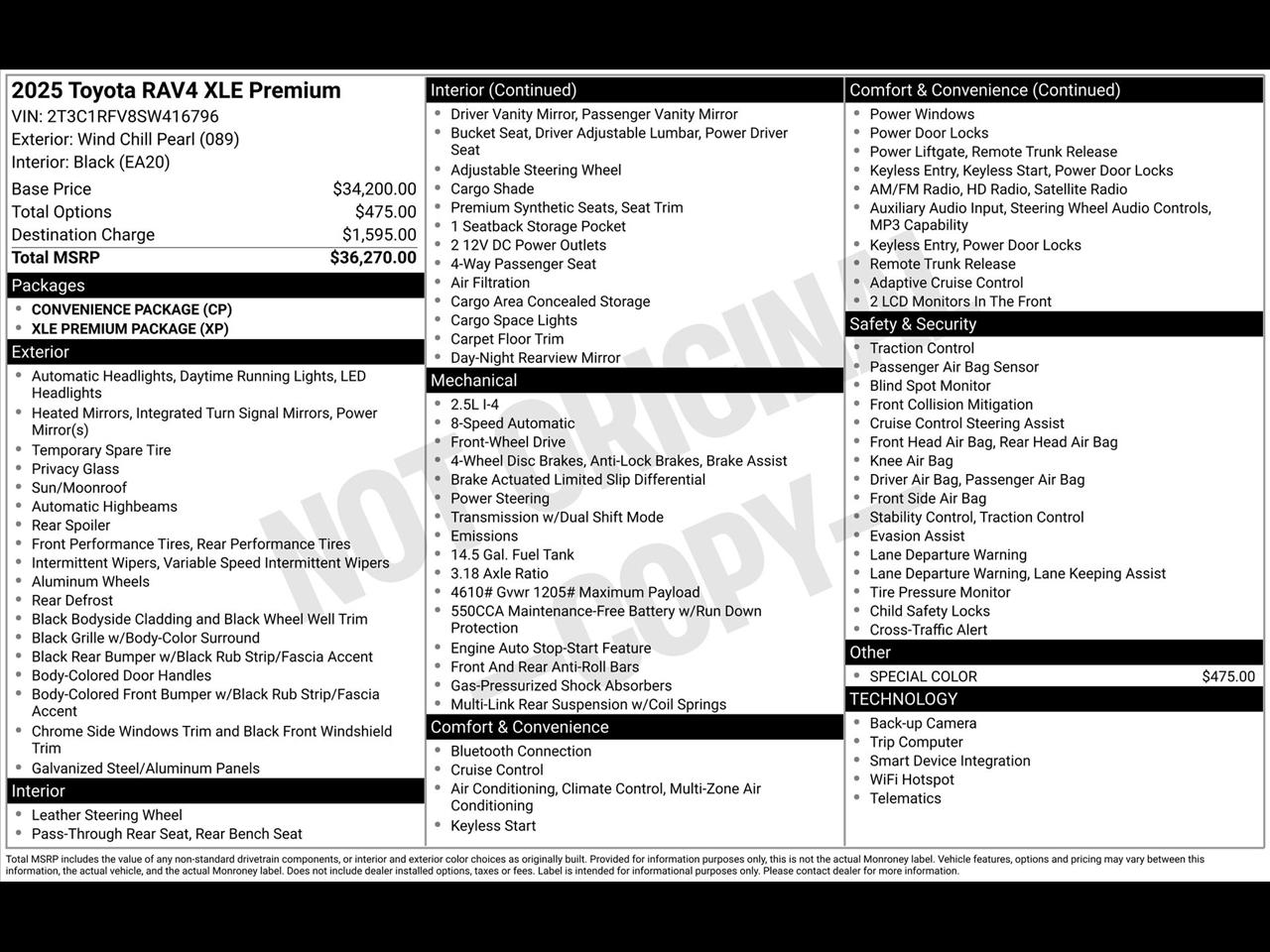 Toyota RAV4 XLE Premium 2025