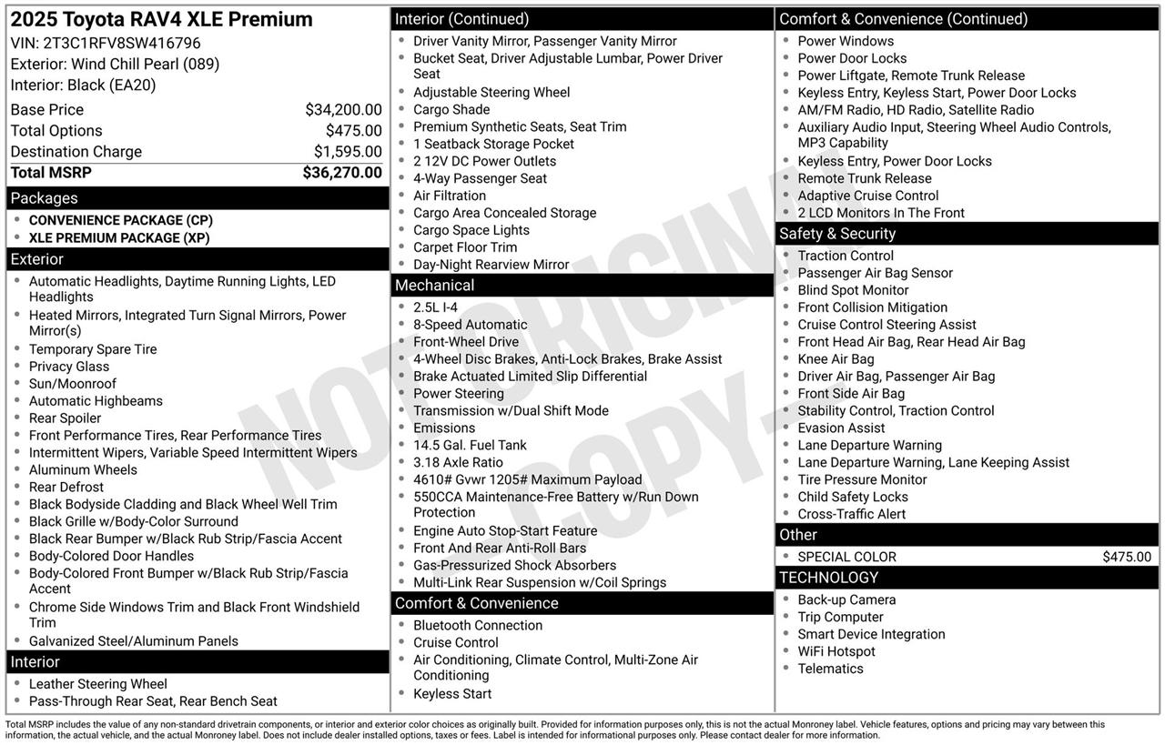 Toyota RAV4 XLE Premium 2025