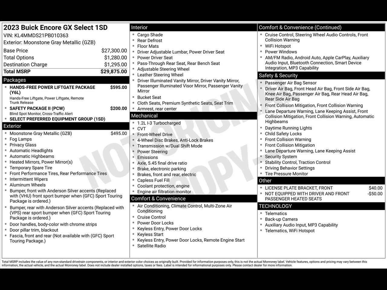 Buick Encore GX Select 2023