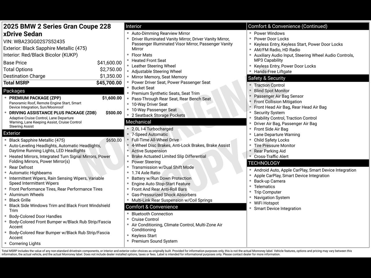 BMW 2-Series Gran Coupe 228i 2025