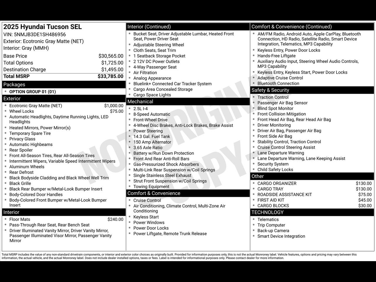 Hyundai Tucson SEL 2025
