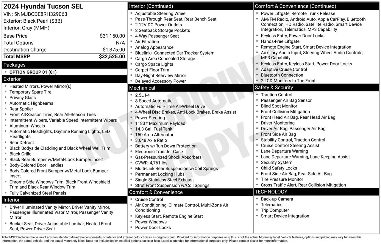 Hyundai Tucson SEL AWD 2024
