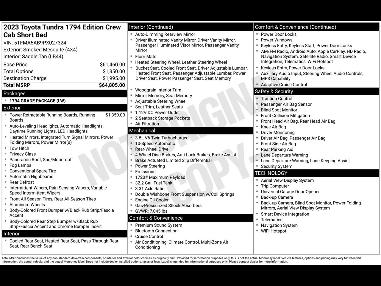 Toyota Tundra 1794 CrewMax 2WD 2023
