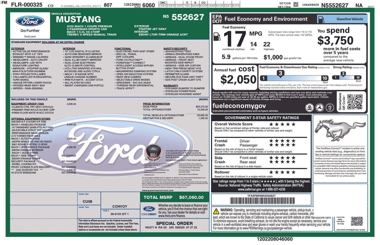 Ford Mustang Mach 1 2022
