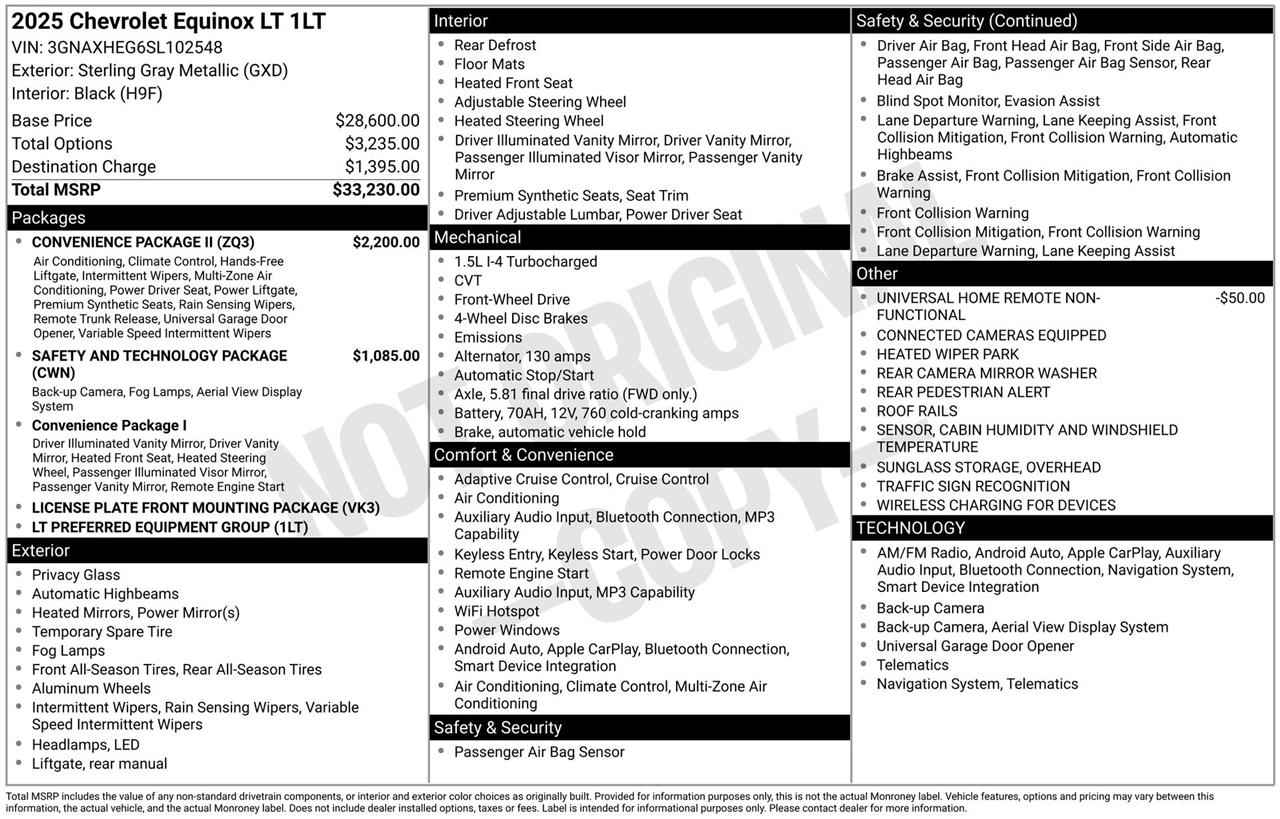 Chevrolet Equinox LT 2WD 2025