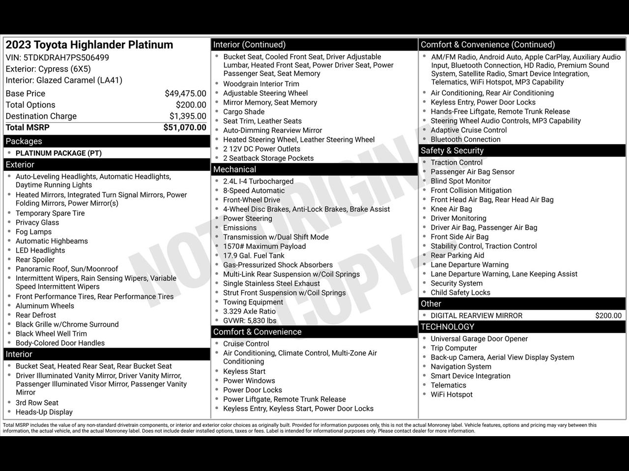 Toyota Highlander Others 2023