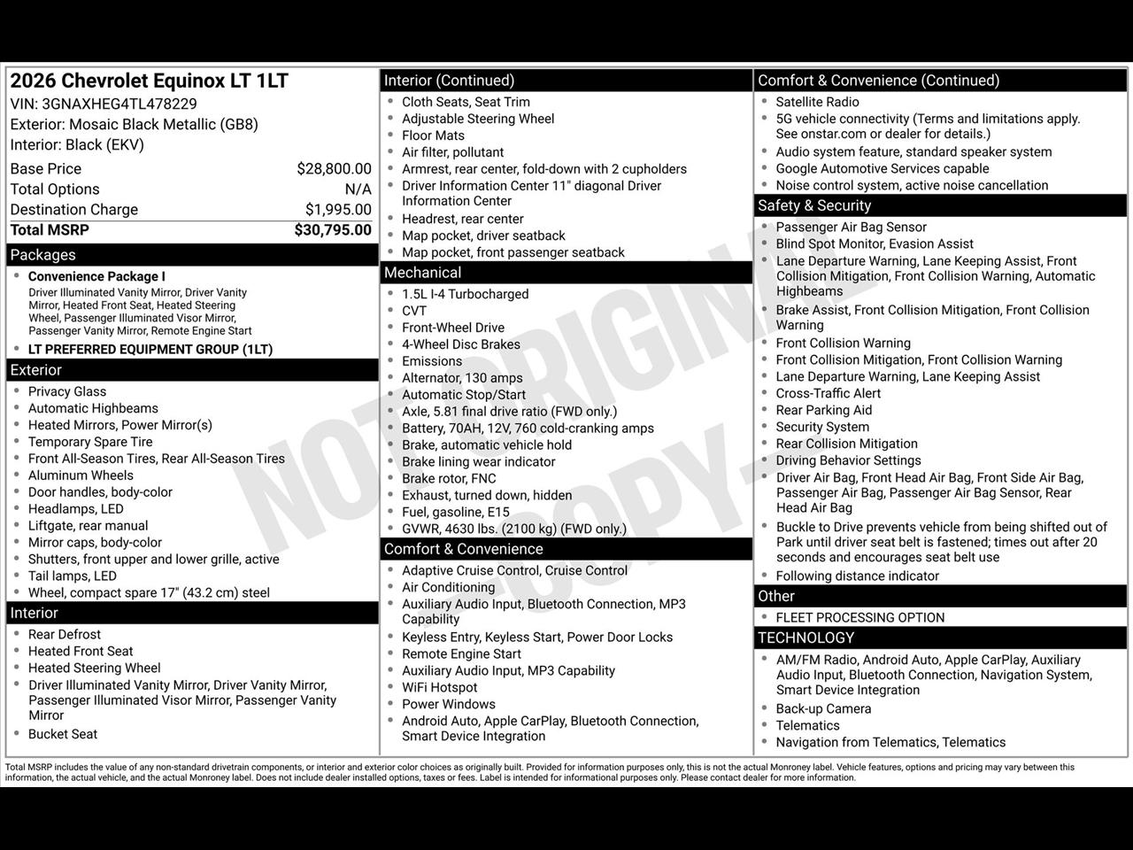 Chevrolet Equinox LT 2WD 2026