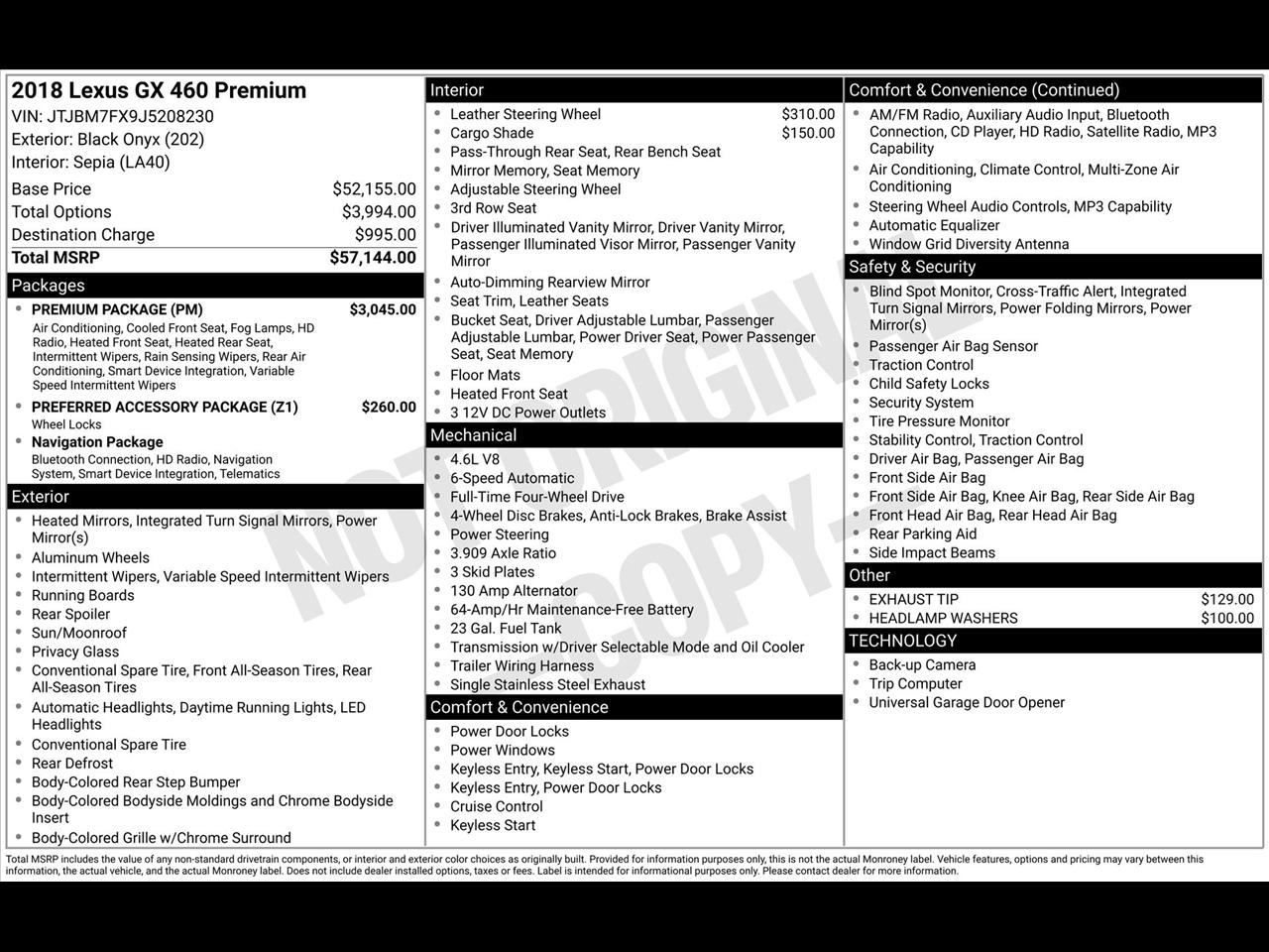Lexus GX 460 Base 2018