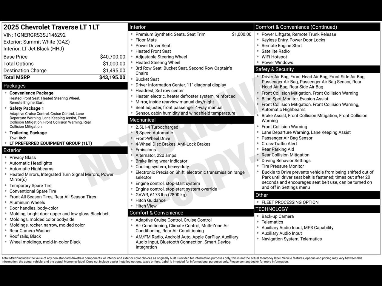 Chevrolet Traverse LT 2025