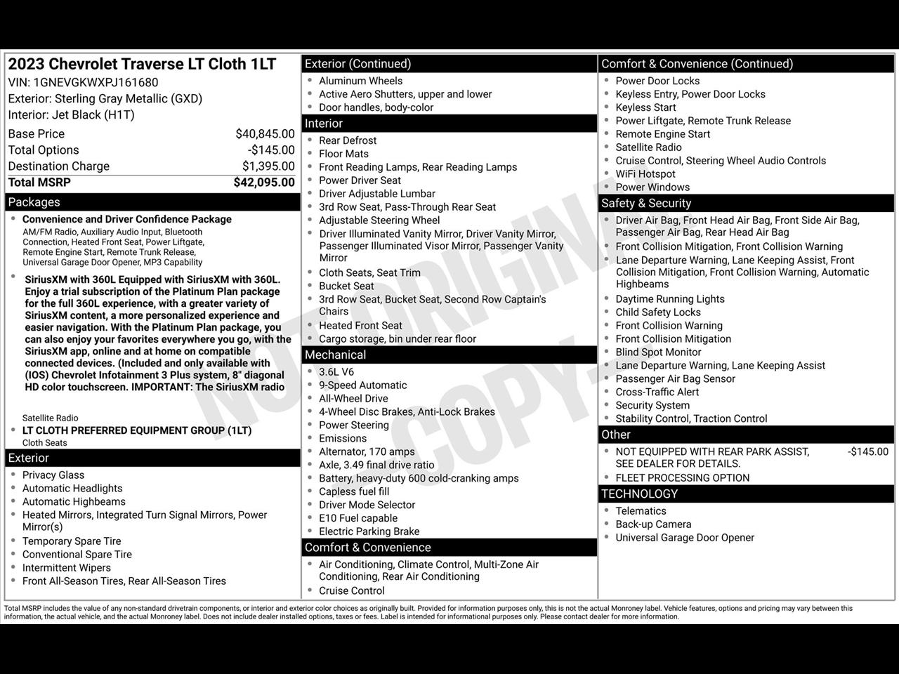 Chevrolet Traverse LT Cloth AWD 2023