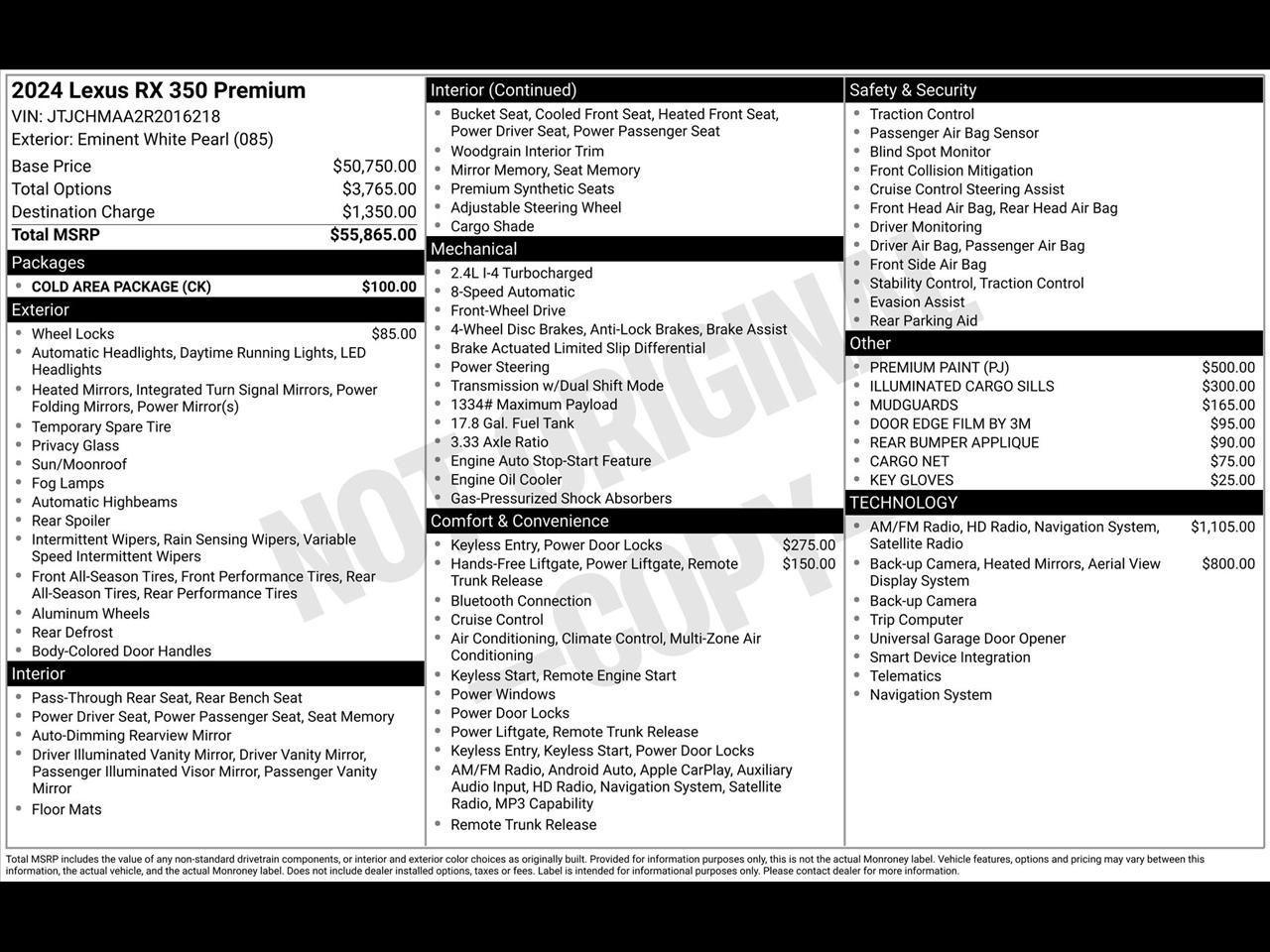 Lexus RX 350 Premium 2024