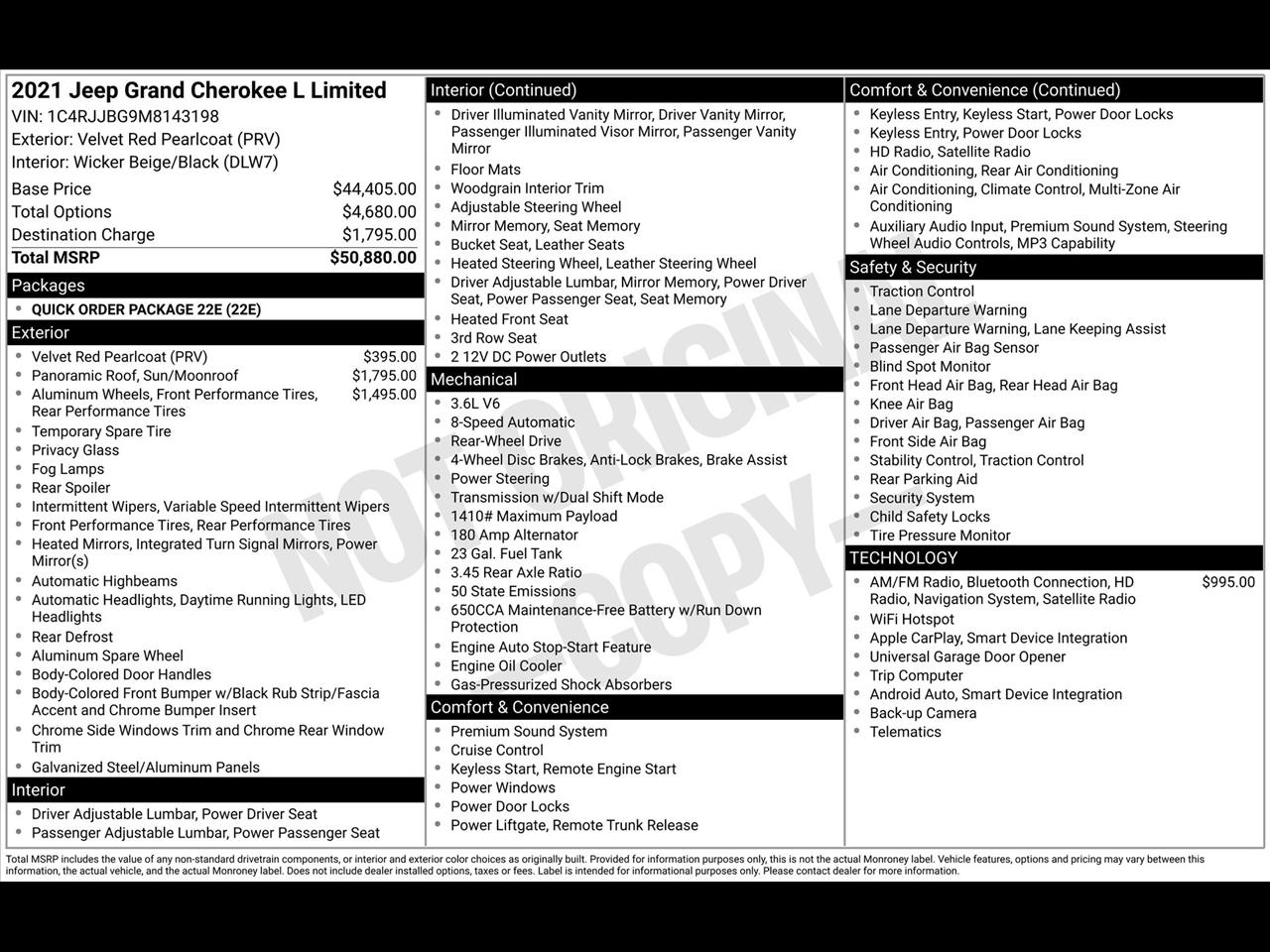 Jeep Grand Cherokee L Limited 2WD 2021