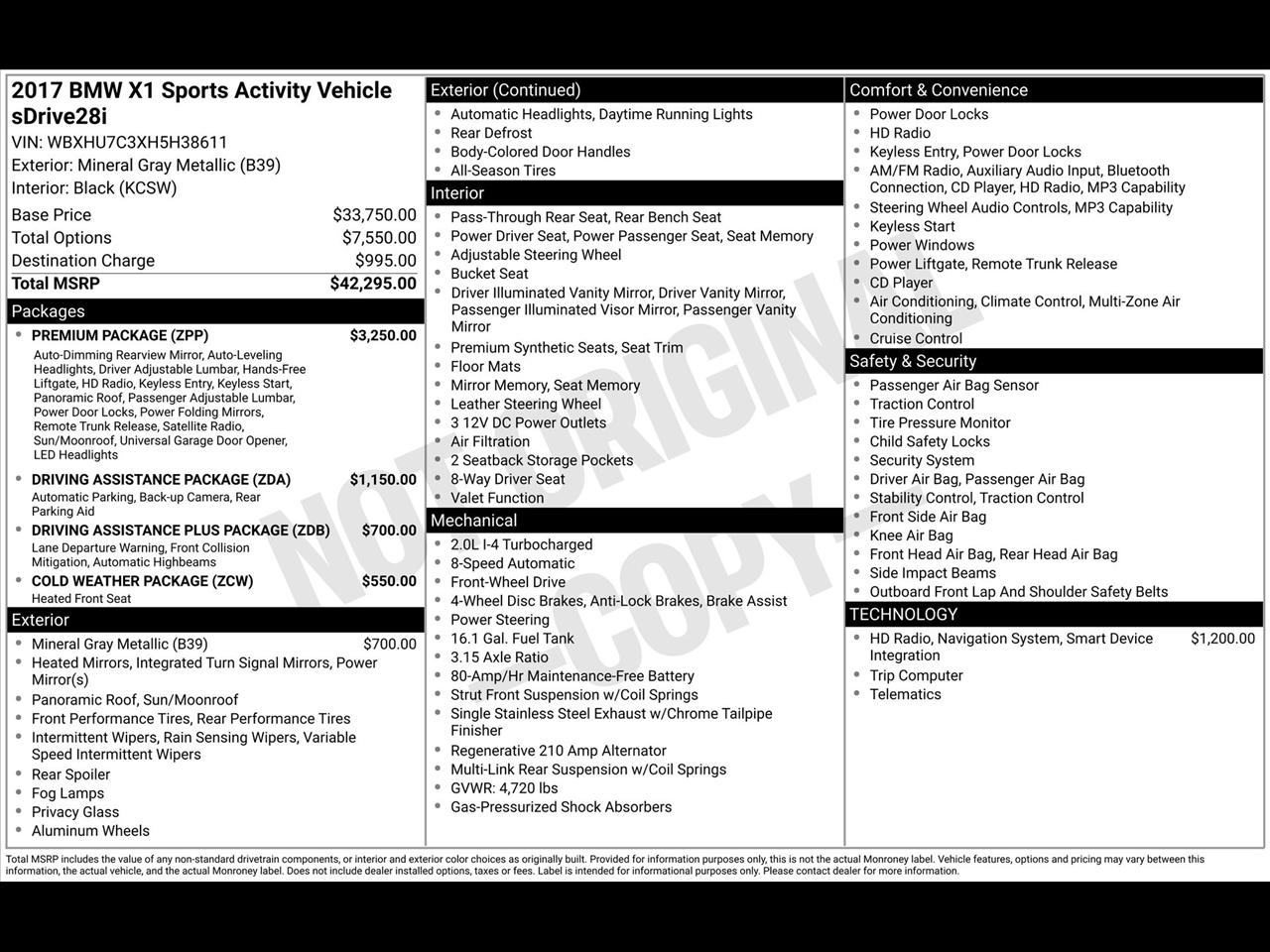 BMW X1 sDrive28i 2017