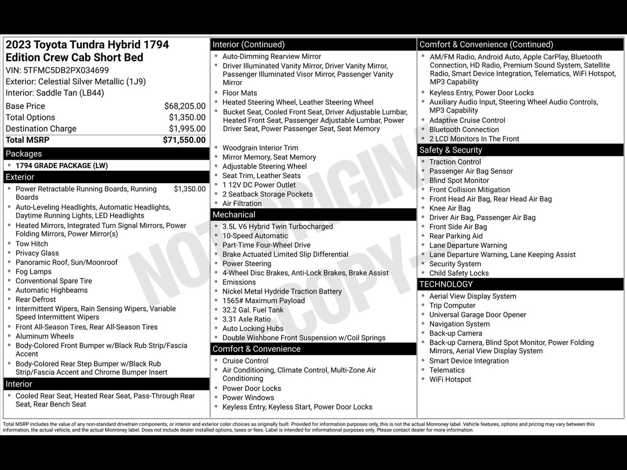 Toyota Tundra 1794 CrewMax 4WD 2023