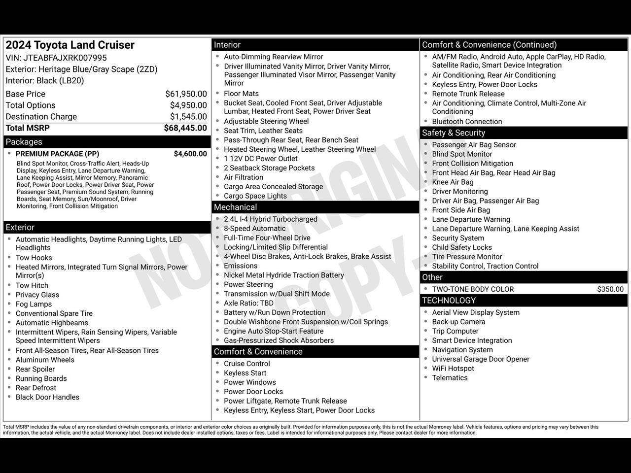 Toyota Land Cruiser Base 2024