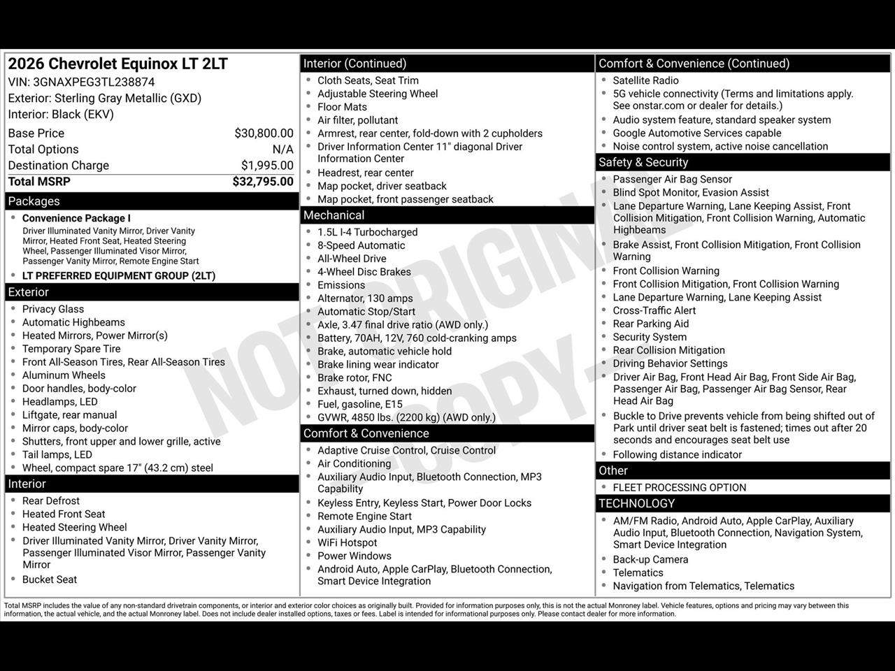 Chevrolet Equinox LT AWD 2026