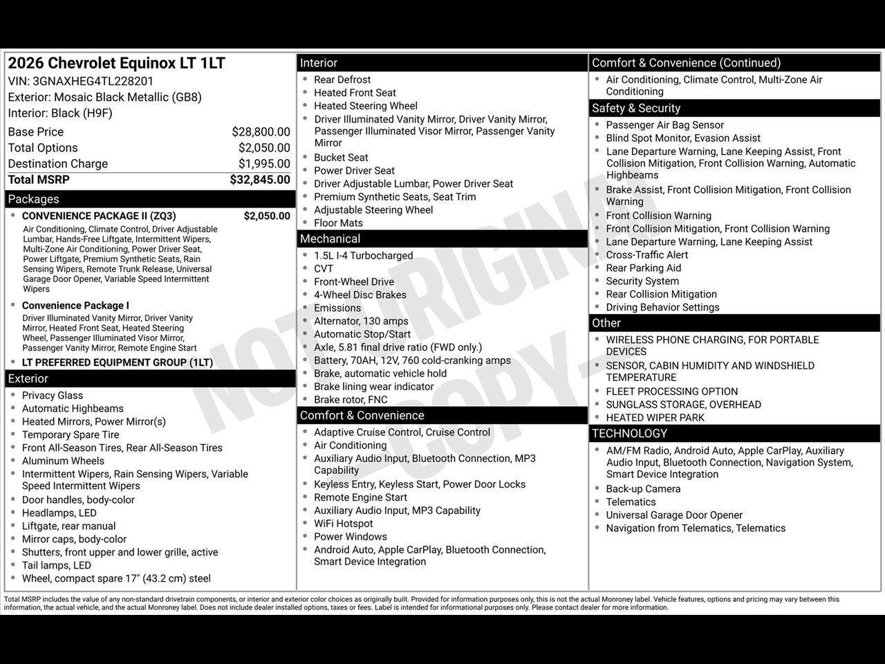Chevrolet Equinox LT 2WD 2026