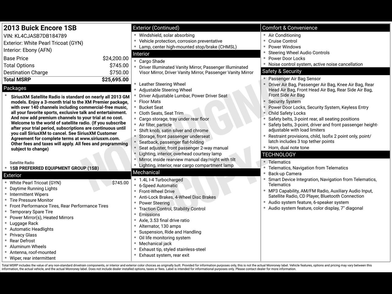 Buick Encore Base FWD 2013